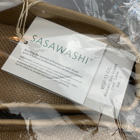 *READ SIZING*Sasawashi Room Shoes in CAMEL - Picture 4 of 9